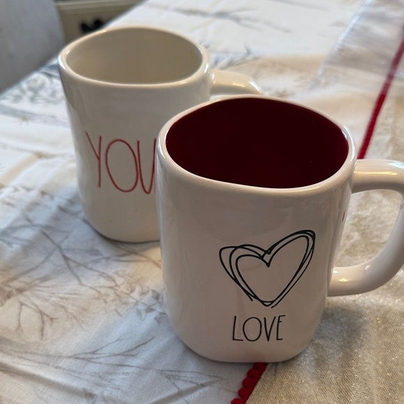 Love and Yours Mug Rae Dunn bundle set  - Valentine's Day - Picture 3 of 3